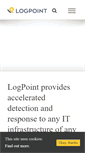 Mobile Screenshot of logpoint.com