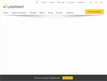Tablet Screenshot of logpoint.com